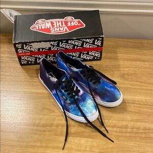 Vans Cosmic Blue and Purple Sneakers